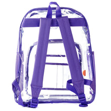 Load image into Gallery viewer, K-Cliffs Heavy Duty Clear Backpack See Through PVC Stadium Security Transparent Work Bag