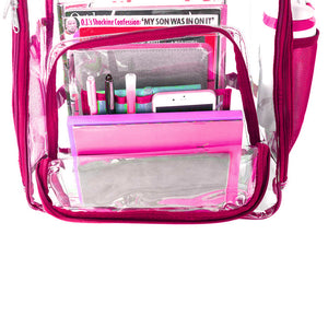 K-Cliffs Heavy Duty Clear School Backpack Bookbag Security Work Bag-CS 20PCS