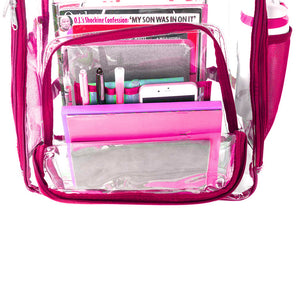 K-Cliffs Heavy Duty Clear Backpack See Through PVC Bookbag Stadium Security Work Bag-CS 20PCS
