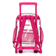 Load image into Gallery viewer, K-Cliffs Rolling Clear School Backpack Heavy Duty See Through with Wheels