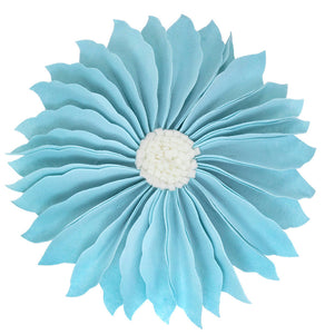 K-Cliffs 13" Round 3D Flower Decorative Throw Pillow