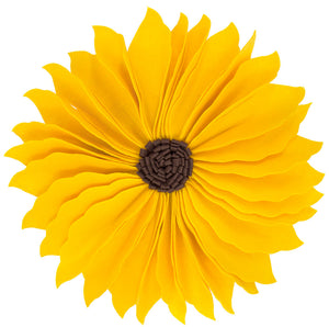 K-Cliffs 13" Round 3D Flower Decorative Throw Pillow