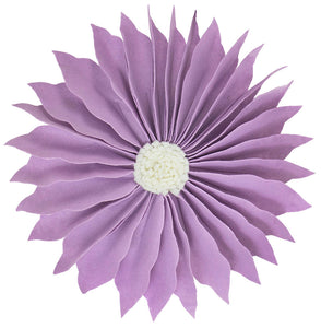 K-Cliffs 13" Round 3D Flower Decorative Throw Pillow