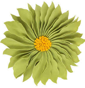 K-Cliffs 13" Round 3D Flower Decorative Throw Pillow
