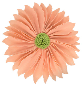 K-Cliffs 13" Round 3D Flower Decorative Throw Pillow