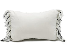 Load image into Gallery viewer, Multi Sized Stitch Line Woven Fringe Cotton Decorative Throw Pillow