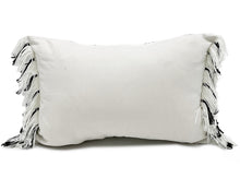 Load image into Gallery viewer, Stitch Line Woven Fringe Cotton Decorative Throw Pillow