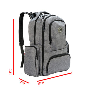 K-Cliffs Large Diaper Backpack Water Resistant Multifunction Changing Bag