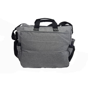 K-Cliffs Fashionable Baby Diaper Bag | Mommy & Daddy | Organizer Tote Bag | Messenger Bag | Includes Changing Mat | Gray