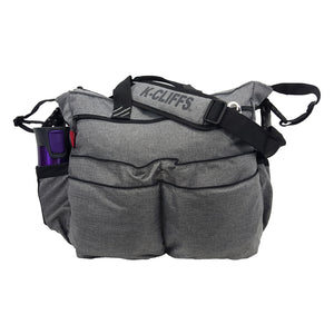 K-Cliffs Fashionable Baby Diaper Bag | Mommy & Daddy | Organizer Tote Bag | Messenger Bag | Includes Changing Mat | Gray