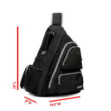 Load image into Gallery viewer, K-Cliffs 19&quot; Water-Resistant Sling Backpack | with Safety Retro-Reflective Strip