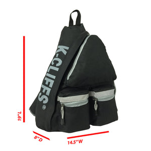 K-Cliffs 19" Sling Backpack Bright Color Body Bag  Reflective Daypack Bookbag