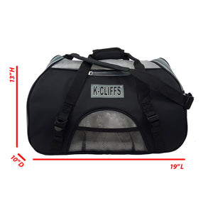 K-Cliffs Soft-Sided Pet Carrier Heavy Duty Comfort Carrier Bag w/ Fleece Bed