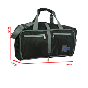 K-cliffs Lightweight Gym Bag Durable Foldable Sport Duffel Travel Bags w/ Separate Shoe Compartment