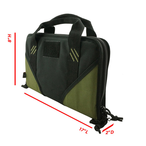 K-Cliffs Handgun Pistol Memory Foam Lockable Storage Case