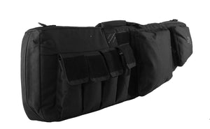 K-Cliffs Tactical Carbine Case Double Long Rifles Storage Bag  with Mag Pockets Lockable Zippers