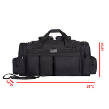 Load image into Gallery viewer, K-Cliffs 30 Inch Large Gun Range Tactical Duffel Bag with US Flag Patch Lockable Zippers