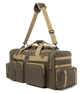 K-Cliffs 30 Inch Large Gun Range Tactical Duffel Bag with US Flag Patch Lockable Zippers