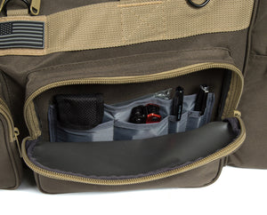 K-Cliffs 33 Inch Lockable Range Duffel Tactical Travel Bag Heavy Duty Sport Gym Bag with US Flag Patch Large