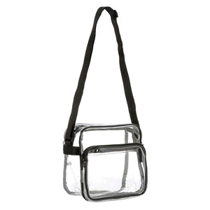 K-Cliffs Heavy Duty Clear shoulder Bag for NBA NFL NHL Ball Games Stadium and Concert Show