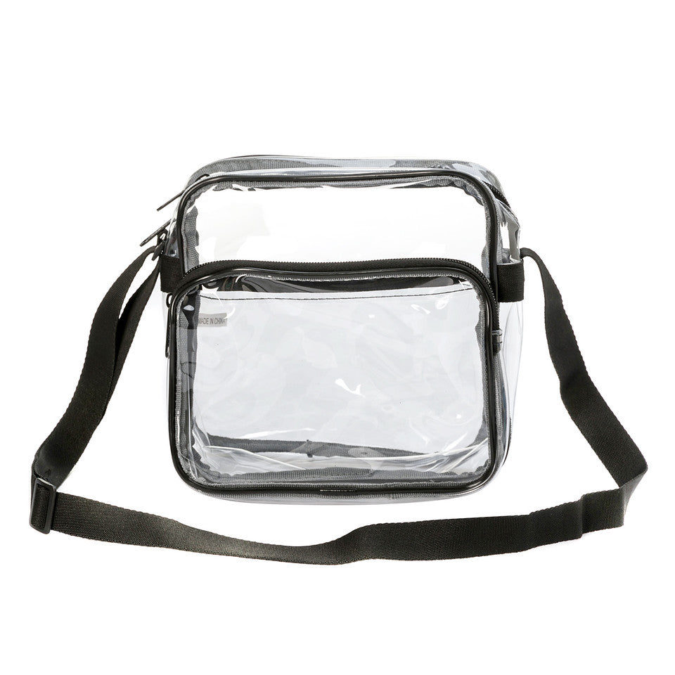 K-Cliffs Heavy Duty Clear shoulder Bag for NBA NFL NHL Ball Games Stadium and Concert Show
