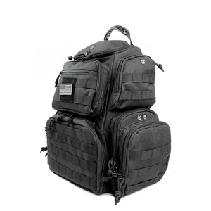 K-Cliffs Shooting Range Pistol Backpack can hold 4 Handguns Mag Storage w/EVA pistol cradle