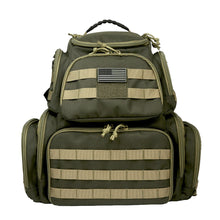 Load image into Gallery viewer, K-Cliffs Shooting Range Pistol Backpack can hold 4 Handguns Mag Storage w/EVA pistol cradle