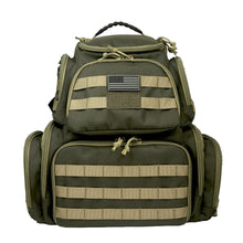 Load image into Gallery viewer, K-Cliffs Shooting Range Pistol Backpack that holds Up to 5 Handguns, Mag Storage