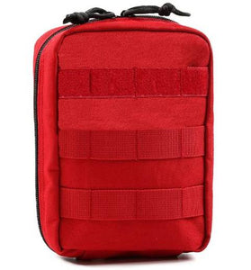 First Aid Medical Emergency Outdoor Survival MilitaryMedic Bag Pouch Red