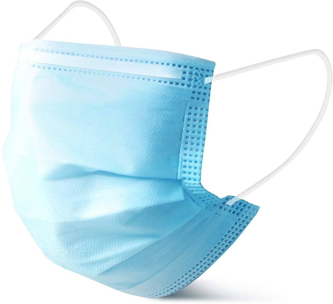 Face Mask Disposal 3 Ply Comfortable Breathable Non-Woven 3 Layer Protection Face Mouth Cover Wholesale Case Pack Lot Quantity