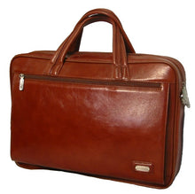 Load image into Gallery viewer, K-Cliffs Deluxe Leather Briefcase Business Portfolio Fit Laptop, Brown